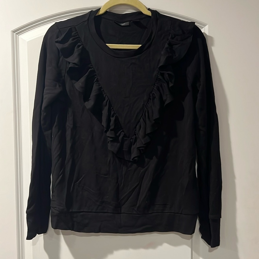HALOGEN RUFFLE PULLOVER - Picture 1 of 5